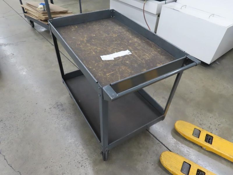 Metal Cart Portable on Casters- Auction Item