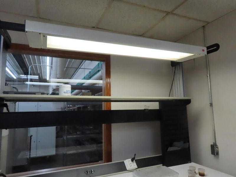 Adjustable Work Bench and Light w Power Strip- Auction Item