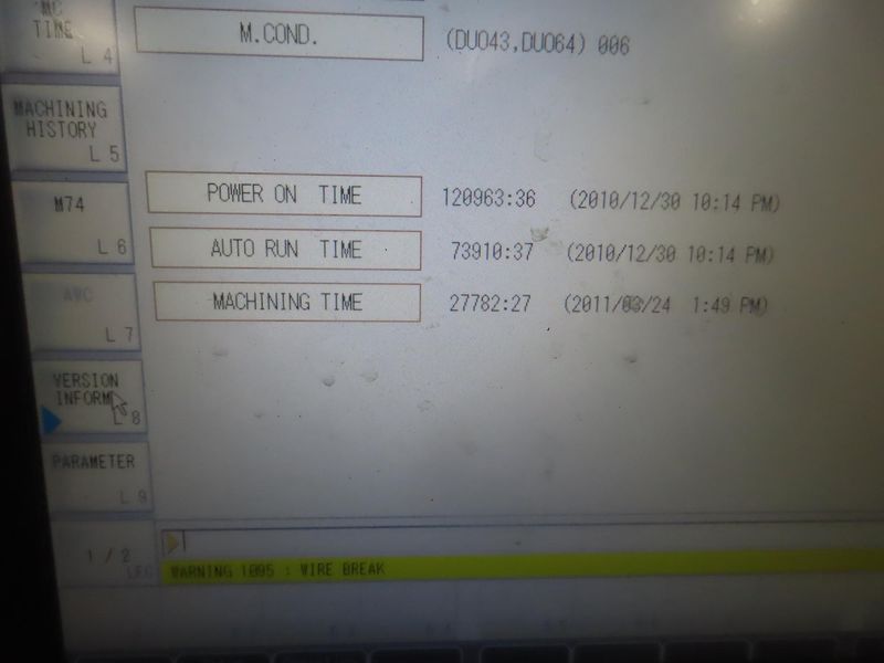 Makino Duo43 CNC Wire Type EDM, MGW-S6 Control, 34.25" x 29.72" Tank (Machine Prepped for Shipment)- Auction Item