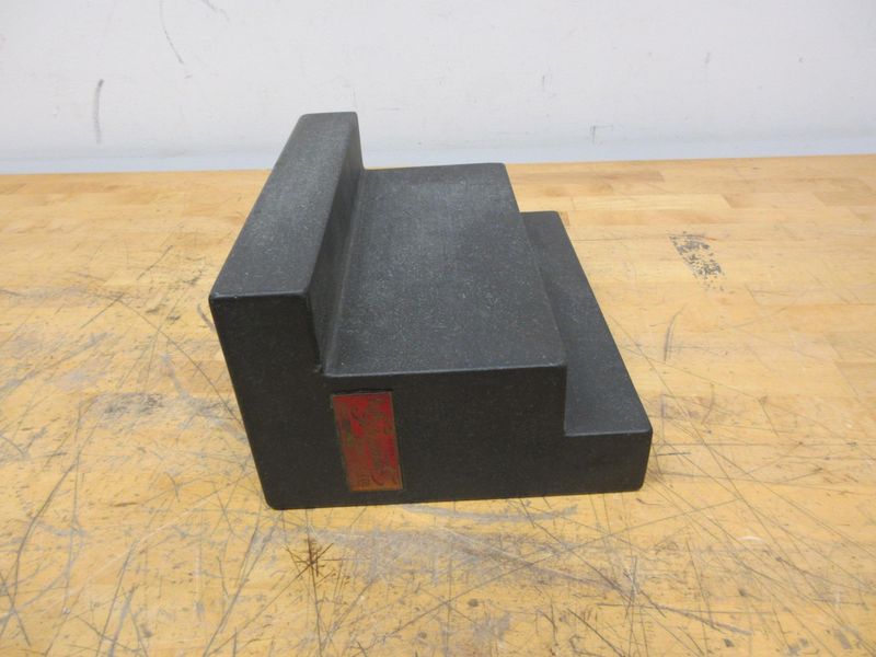 Rahn Black Granite Stepped Surface Plate 12" x 6" x 9" with Step Heights 2", 7", 9"- Auction Item
