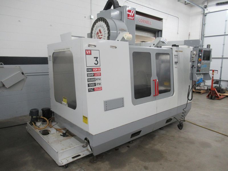 Haas VF-3 CNC Vertical Machining Center, 24 ATC, 10K RPM, 2-Speed Gearbox, 4th Axis Drive, TS Coolant