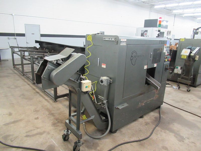 Marvel Spartan P100A High Speed Programmable Circular Cold Saw, 14" Blade, Siemens Touch Screen Control, Chip Auger, Magazine Bar Loader, Mist Coolant