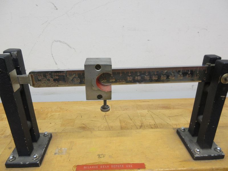 Proto-Chapman #6002 Calibrator Balance Beam Scale, Capacity 160 Inch Ounces, with Standard Weight Set- Auction Item