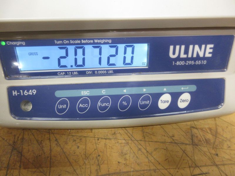Uline H-1649 Easy-Count Scale - 12 lbs x .0005 lb, with AC Adapter Cord- Auction Item