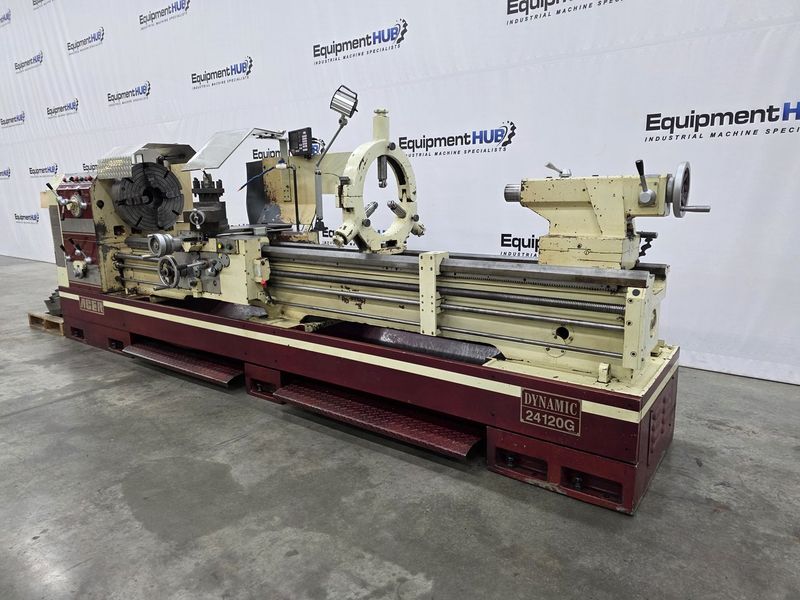 Acer Dynamic-24120G 24″ x 120″ Gap Bed Engine Lathe w/ Newall NMS300 DRO