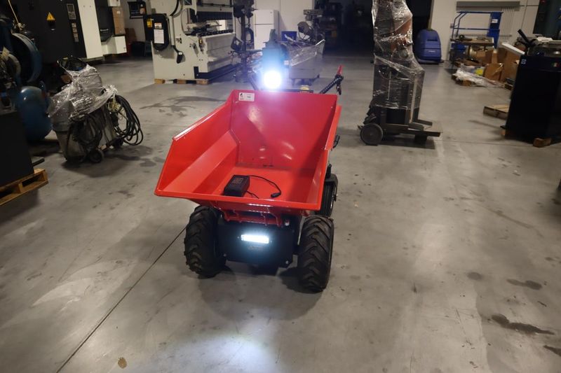 MechMaxx E50 Battery Powered Barrow Electric Mini Dumper, 1100Lbs Load, 1000W 48V Brushless DC Motor- Auction Item