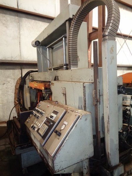 18" x 27" HEM Model F130HA-DC Automatic Horizontal Band Saw, Double Column, 1.5" Blade, Bundling Vises, 72" Feed, 10 HP, 1996