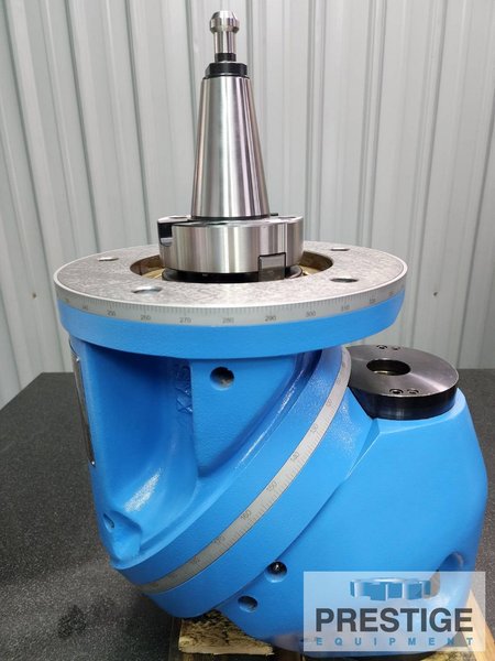 Yang Universal Milling Head, #50 Taper, Swivel 2 x 360 Deg., Rated @ 53 HP & 2000 RPM, New #43503