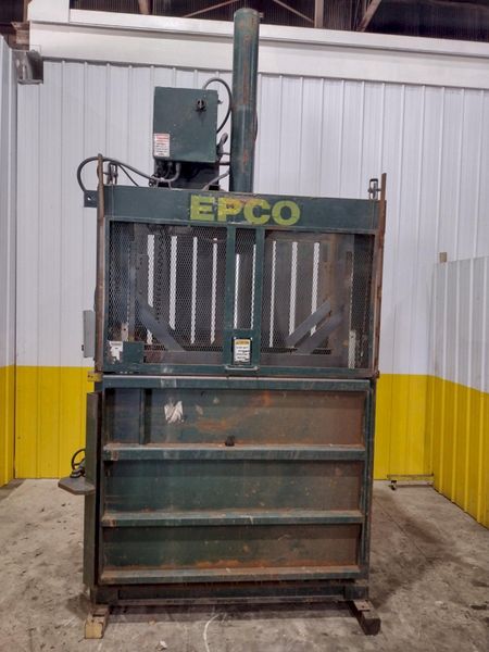 48" X 48" X 24" EPCO VERTICAL HYDRAULIC BALER: STOCK #22919