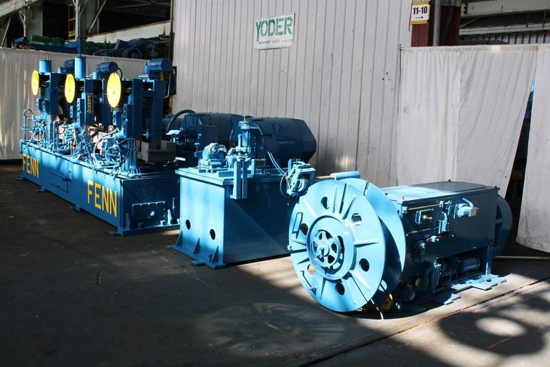 FENN 3 STAND X 082-062-062 WIRE SHAPING & FLATTENING MILL: STOCK #65773