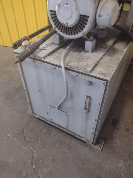 20,000 LB 10 TON X 48" RED BUD (RBI) MOTORIZED COIL REEL / UNCOILER & STRAIGHTENER FEED LINE: ST