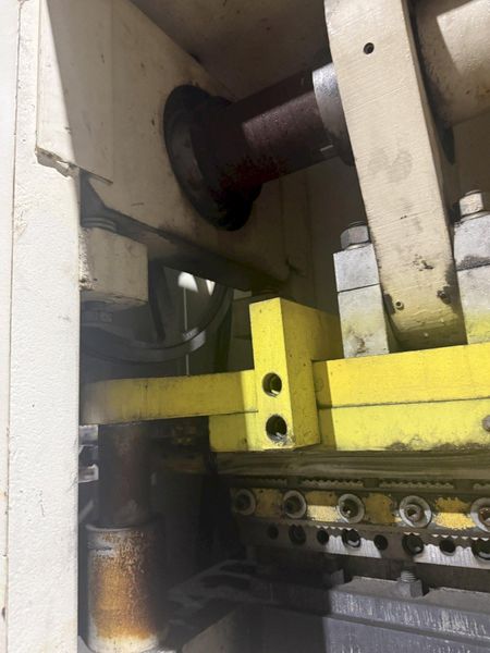 48” WIDE x 30 HP MECHANICAL IN-LINE COIL PRESS & SHEAR WITH PLC VARIABLE SPEED DRIVE: STOCK #229