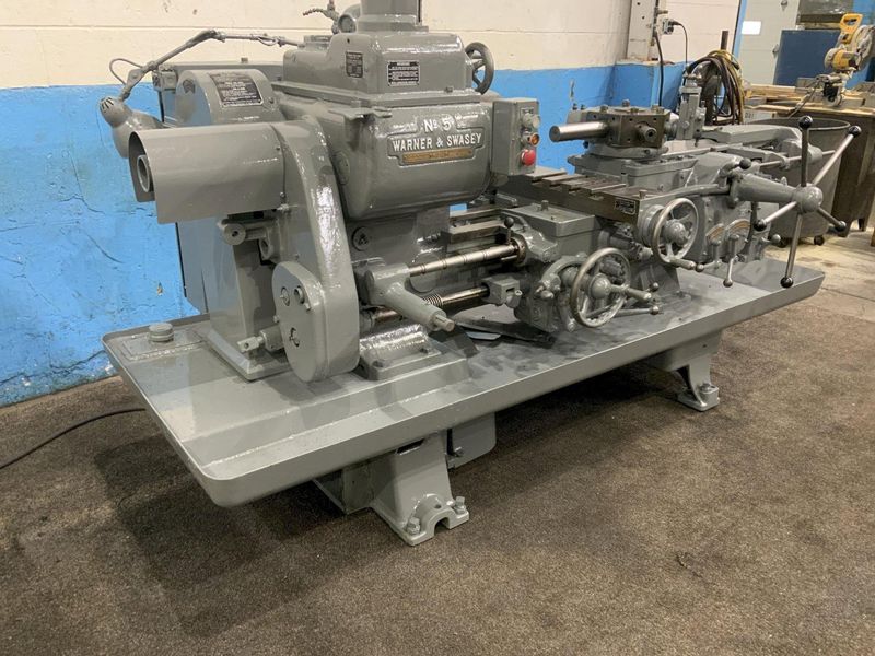 #5 WARNER & SWASEY MODEL #1470 RAM TYPE TURRET LATHE: STOCK #80661