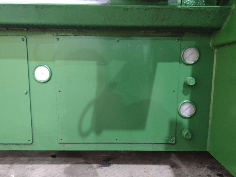 12" X 12" HYD-MECH MODEL #H-12A FULL AUTOMATIC FEED HORIZONTAL BANDSAW PLC 100 CONTROLS: STOCK #
