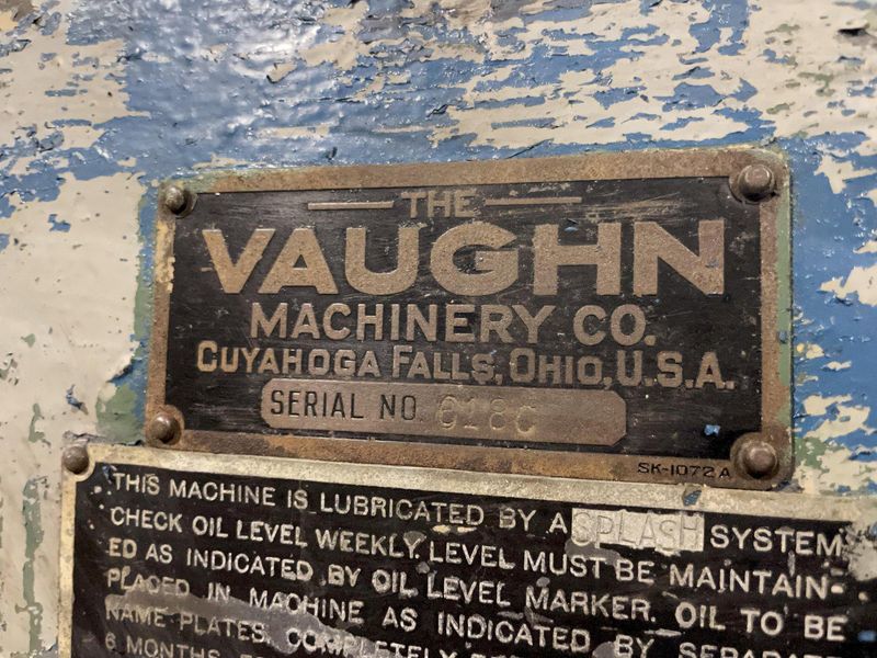 50,000 LBS x 38' VAUGHN DOUBLE PULL/ SINGLE CHAIN DRAW BENCH: STOCK #13578