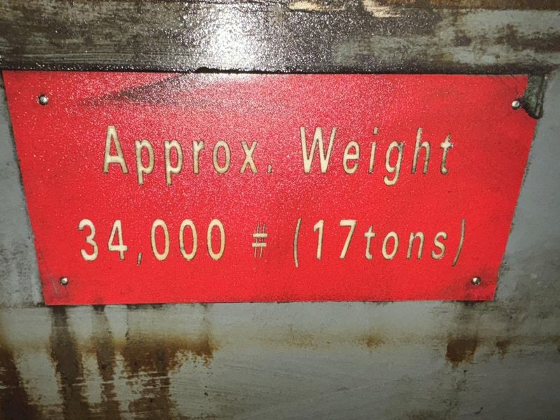 96" X 120" GIDDINGS & LEWIS T SLOT POWERED AIR LIFT ROTARY TABLE: STOCK #22066