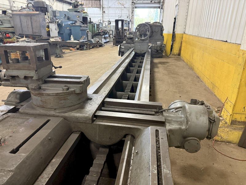 56" x 336" (28') BERTRAM ENGINE LATHE WITH DUAL CARRIAGES: STOCK #10964