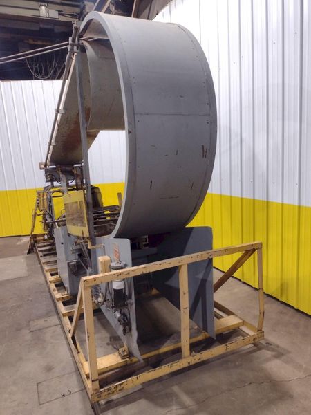10,000 LB X 24" WIDE X .187" AIR FEEDS COIL CRADLE STRAIGHTENER / UNCOILER: STOCK 17042