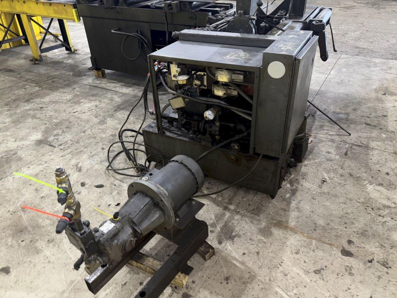 18” X 20” MARVEL MODEL #81/M4 AUTOMATIC MITRE HEAD VERTICAL BAND SAW & FEED TABLE: STOCK #23277