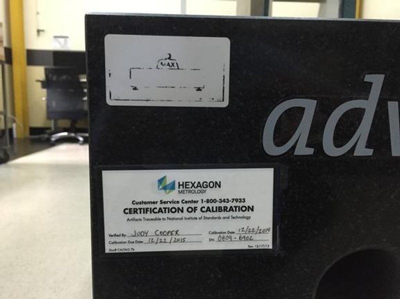 B & S Global Advantage 15-40-10, 2009, 59" X 157.5" X 39.4", Tesastar-M Probe, PC-DMIS
