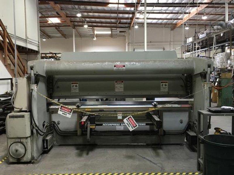 100 Ton Accurpress 7-100-12, 3-Axis CNC, '00, 8"Str, 14"Open Ht,ETS3000 Ctrl,BG,Ft Switch