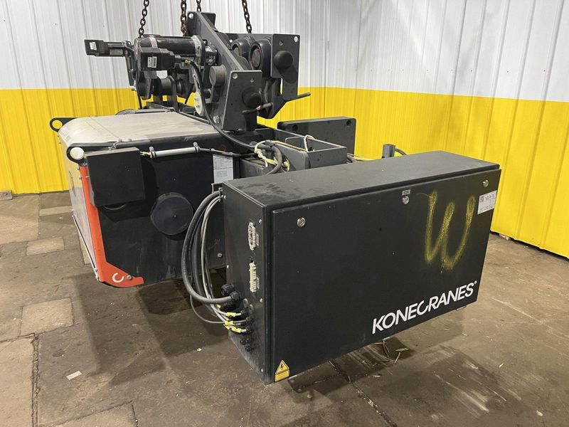 17.5 TON (2014) KONE-CRANES MODEL #CXT60410160P75GGN0S SINGLE GIRDER OVERHEAD CRANE HOIST & TROL