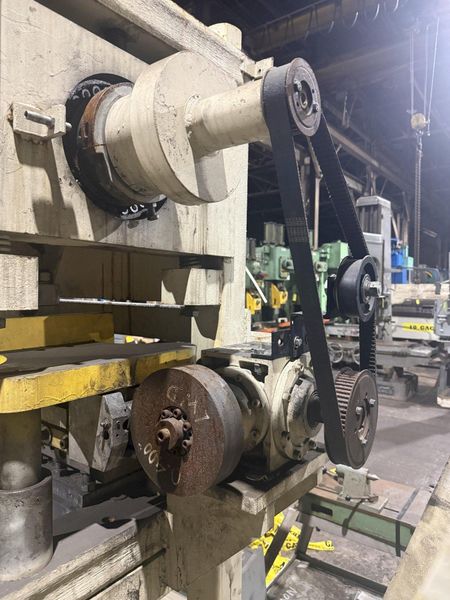 48” WIDE x 30 HP MECHANICAL IN-LINE COIL PRESS & SHEAR WITH PLC VARIABLE SPEED DRIVE: STOCK #229