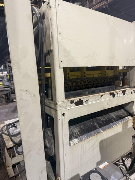 48” WIDE x 30 HP MECHANICAL IN-LINE COIL PRESS & SHEAR WITH PLC VARIABLE SPEED DRIVE: STOCK #229