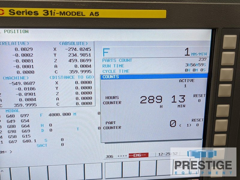 Chiron FZ 12K S 5-Axis VMC, Fanuc 31iA, ATC, 40,000 RPM, Renishaw  Probes, 2-Axis Rotary Tbl, Only 300 Hrs, #32177
