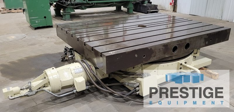 72" x 96" G & L CNC Rotary Table, 360 NC, 25,000 Lb Cap., 22.5" High, Hyd. Clamping #23421