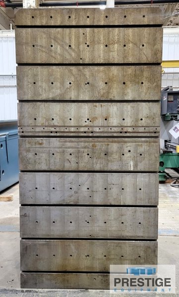 96" x 48.25" x 42.75" T-Slotted Fabricated Angle Plates, #43742