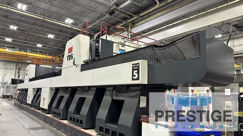 FIDIA Y2G Dual Gantry Dual Head 5-Axis, 42-ATC,  X-629", Y-137", Z-59", A & C Axis, 24,000 rpm, Fidia C-20 #43933