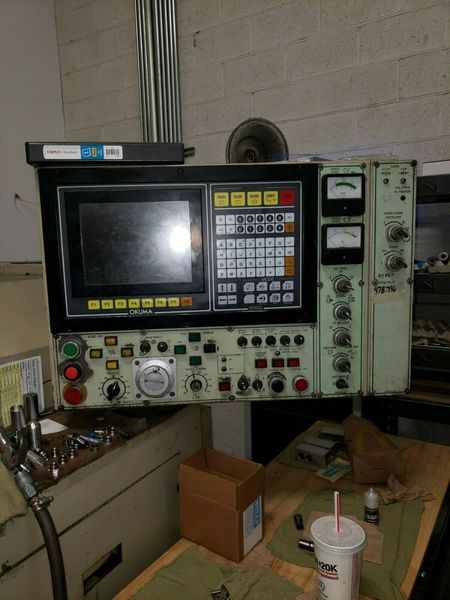 Okuma LB-15 CNC Lathe OSP5000L 8" Chuck 2.44 Bar Capacity