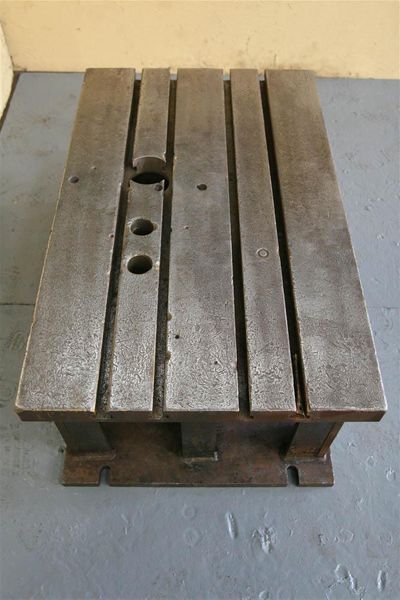 42' X 26' X 18' STEEL FABRICATED BOX DRILL TABLE:  STOCK #19987