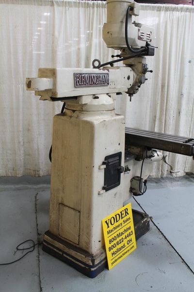 3 HP 10" X 54" BIRMINGHAM RAM TYPE VERTICAL MILL: STOCK #63982