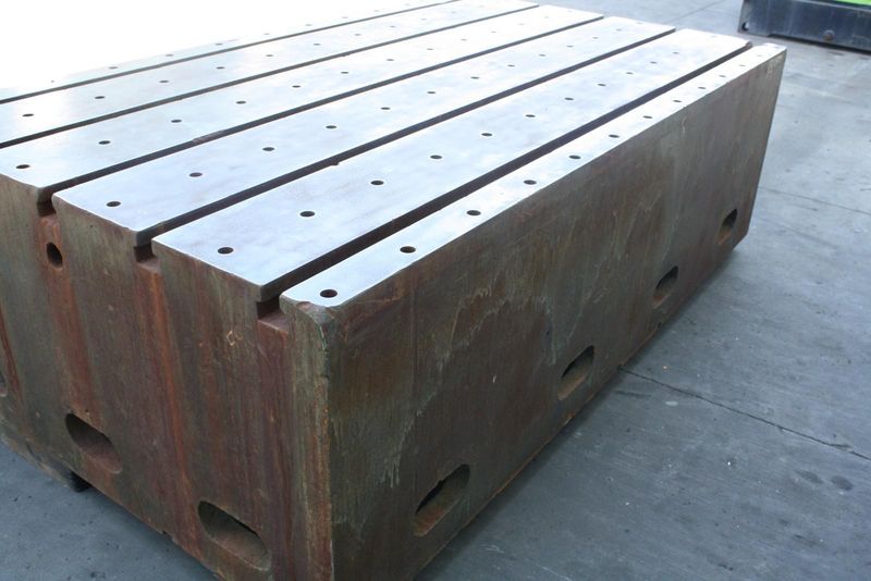 57' X 97.5' X 29.5' T-SLOTTED TABLE: STOCK #66336