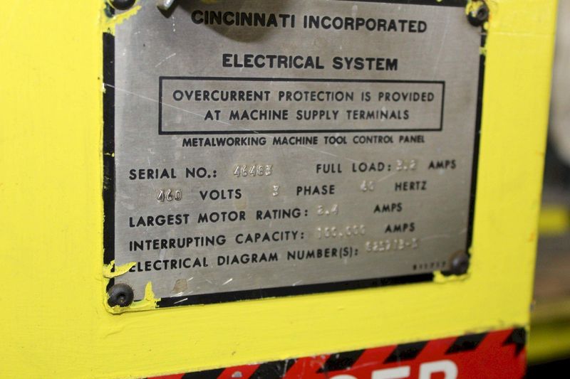 6' CINCINNATI MODEL #2CV06-H SHEAR STACKER STOCK #72227