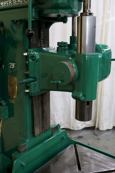 28' CINCINNATI SINGLE SPINDLE DRILL: STOCK #73120