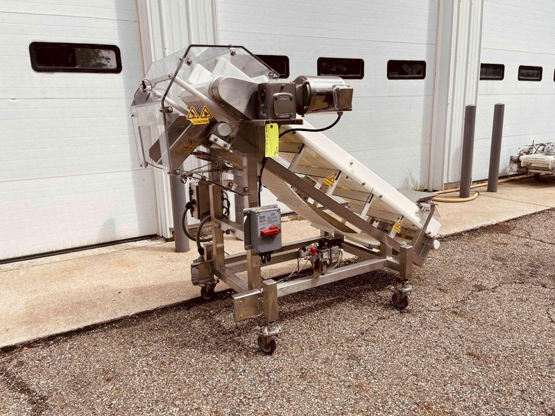 Safeline Mettler Toledo 62” Stainless Steel Incline Conveyor