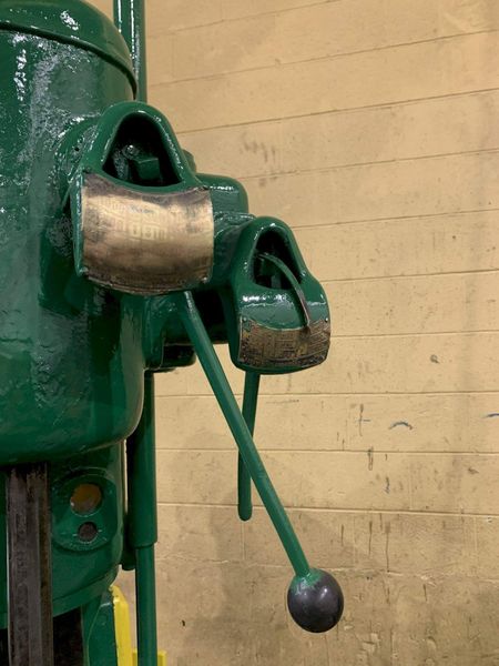 28' CINCINNATI BICKFORD SINGLE SPINDLE DRILL: STOCK #72623