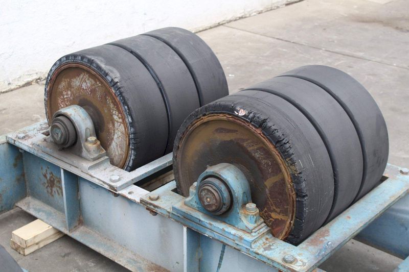 120 TON SET OF JOE FULLER TANK TURNING ROLL: STOCK #72277