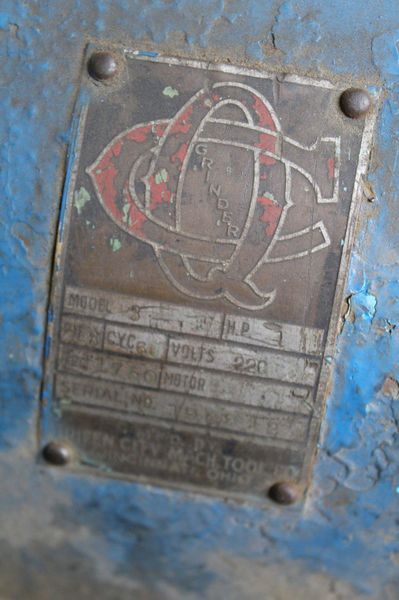 12" CINCINNATI DOUBLE END GRINDER: STOCK #72204