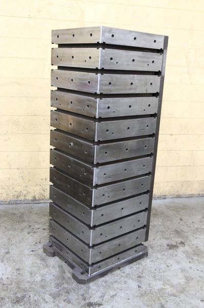 24" X 24" X 75" HIGH T-SLOTTED TOMBSTONE: STOCK #70836