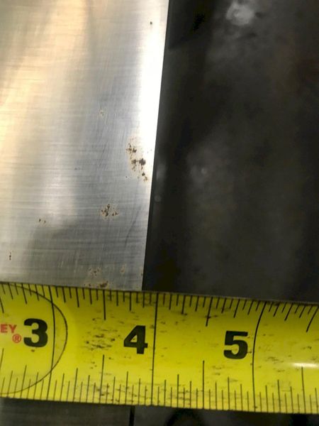 10' X 3 3/4 X 7/8' 4-SIDED CINCINNATI SHEAR BLADES:  STOCK #54428