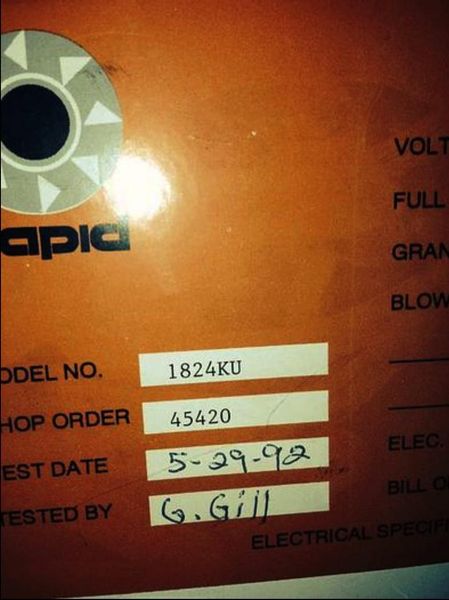 18in. x 24in. Rapid Granulator w/ Blower and Cyclone