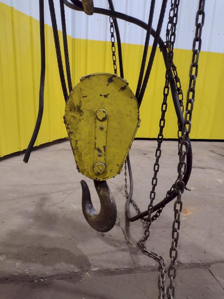 5 TON 10,000 LBS BOBCAT POWER CABLE HOIST WITH TROLLEY: STOCK #18937
