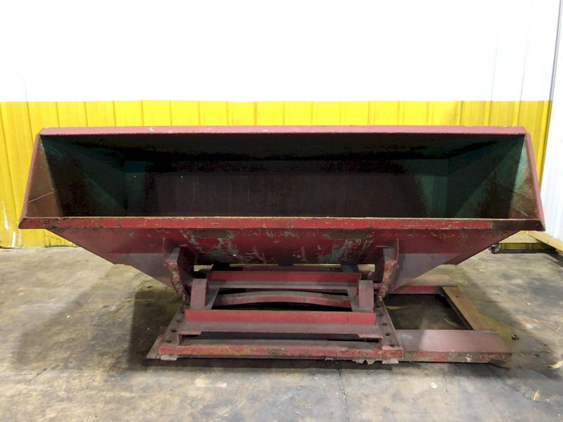 2 CU YD 56" x 84" x 24" ROURA STEEL DUMP HOPPER: STOCK 17491