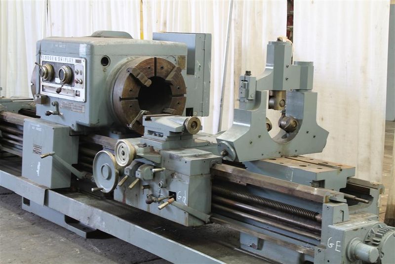 28" X 96" & 240" LODGE & SHIPLEY HOLLOW SPINDLE ENGINE LATHE, 12-5/8" HOLE: #10924