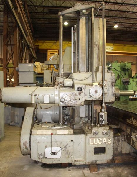 5" LUCAS MODEL 542B120 HORIZONTAL TABLE TYPE BORING MILL: STOCK # 62644
