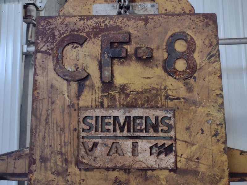 80,000 LB 40 TON SIEMENS MODEL #CF-8 POWERED ADJUSTABLE COIL GRAB LIFTER: STOCK #15087